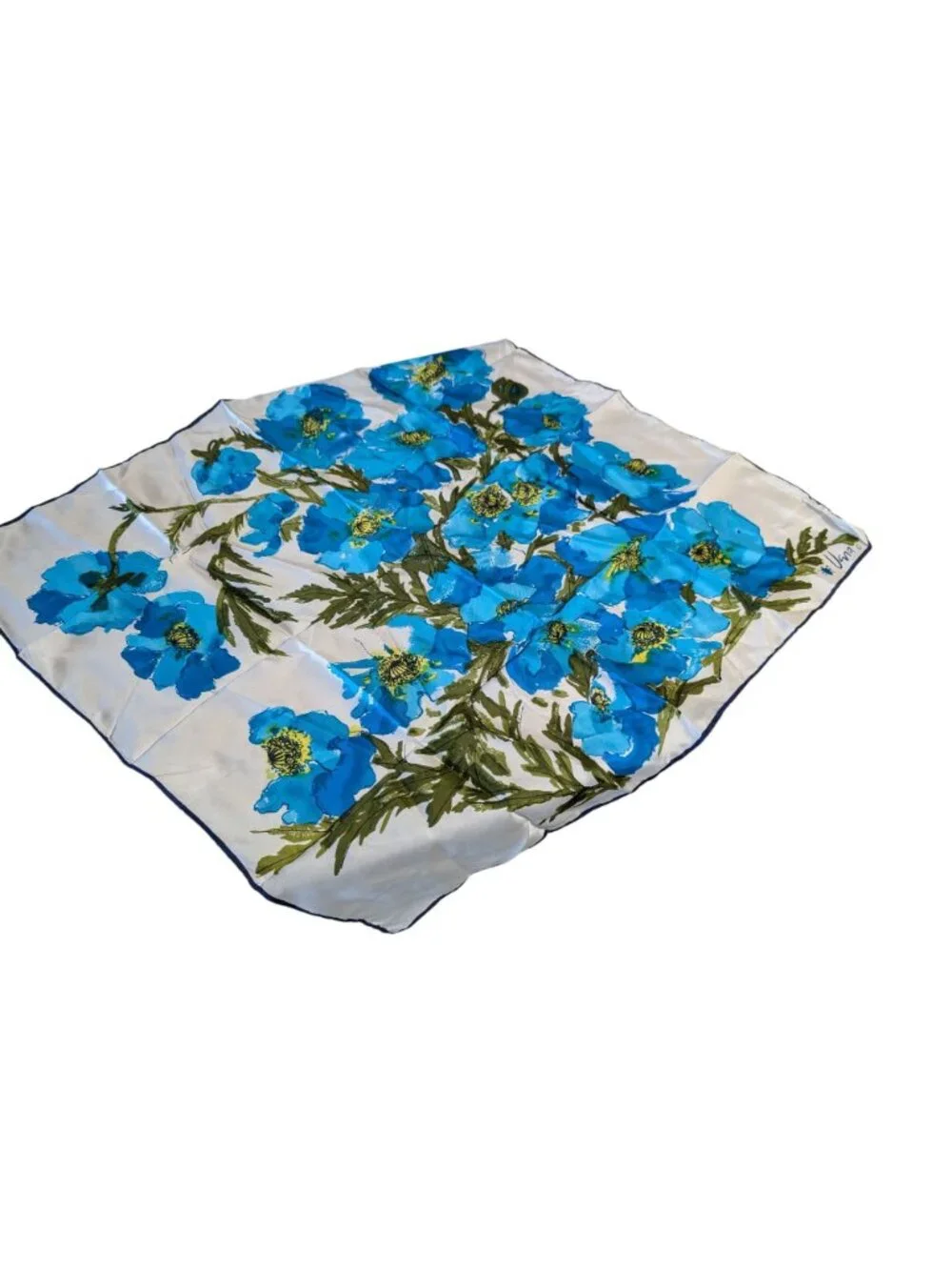 Vintage Vera Neumann Silk Scarves Hand Rolled Floral & Abstract Design Set Of 3
